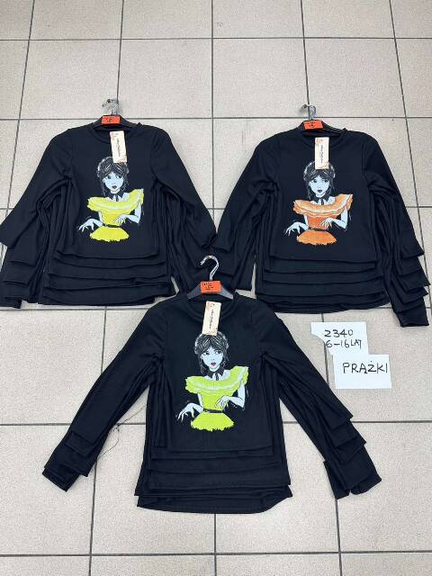 Bluzki dziewczęce 1180 1 kolor 6-16 1