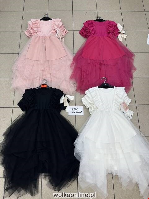 Sukienki dziewczęce 1183 1 kolor 4-14