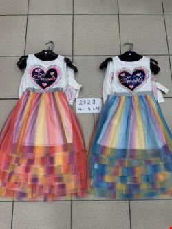 Sukienki dziewczęce 1184 1 kolor 4-14
