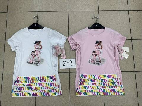 Bluzki dziewczęce 1200 1 kolor 6-16 1