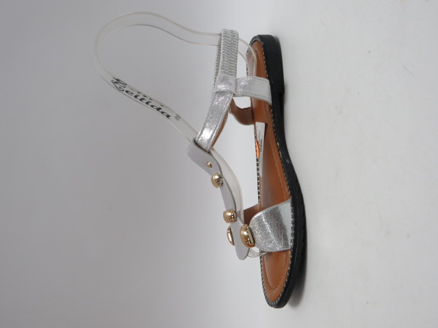 Sandały damskie W535-5 SILVER 36-41 1