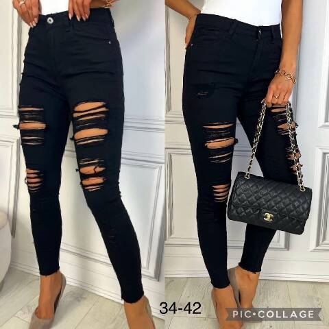 Jeansy damskie 1391 1 kolor 34-42