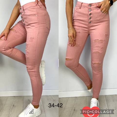 Jeansy damskie 1392 1 kolor 34-42 1
