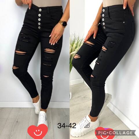 Jeansy damskie 1395 1 kolor 34-42