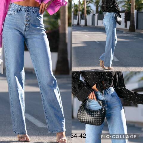 Jeansy damskie 1403 1 kolor 34-42 1