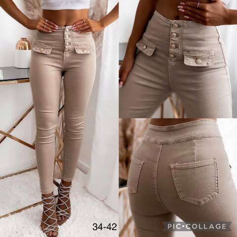 Jeansy damskie 1404 1 kolor 34-42