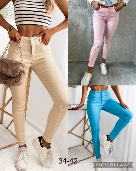 Jeansy damskie 1408 1 kolor 34-42 1