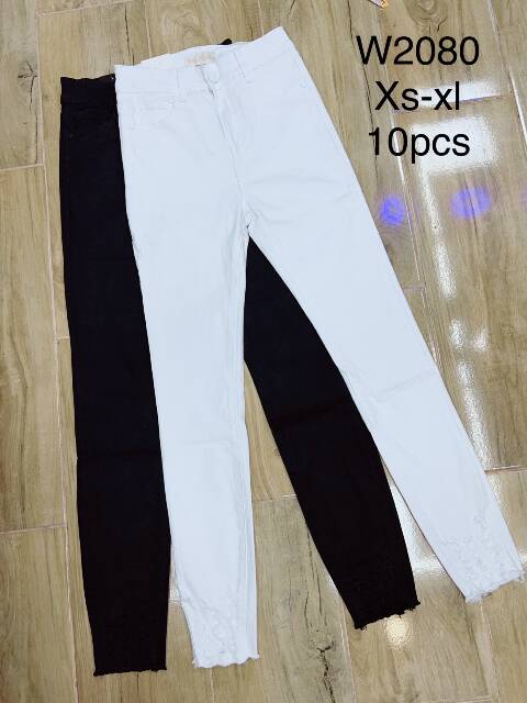 Jeansy damskie W2080 1 kolor XS-XL