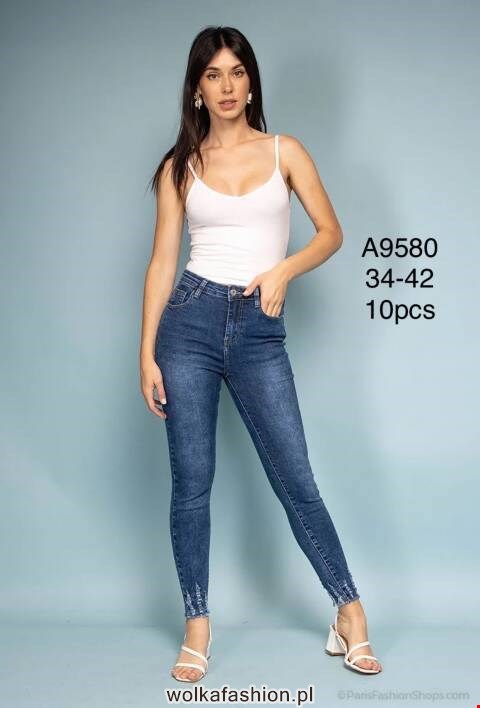 Jeansy damskie A9580 1 kolor 34-42