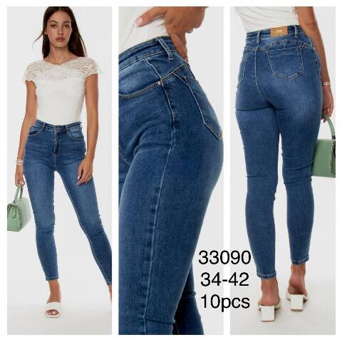 Jeansy damskie 33090 1 kolor 34-42