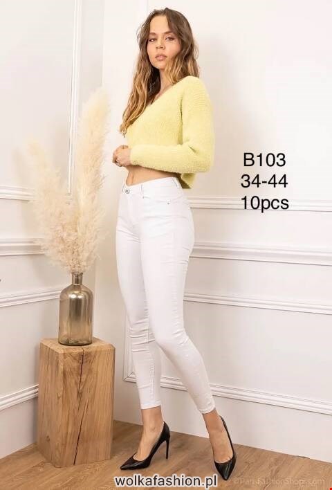 Jeansy damskie B103 1 kolor 34-44