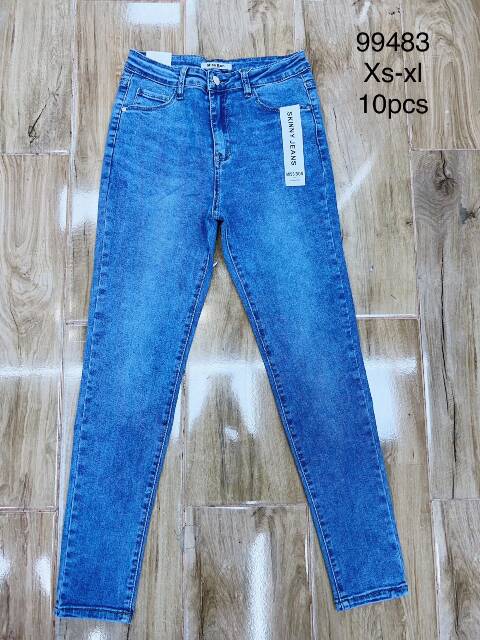 Jeansy damskie 99483 1 kolor XS-XL