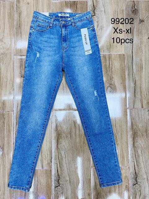 Jeansy damskie 99202 1 kolor XS-XL