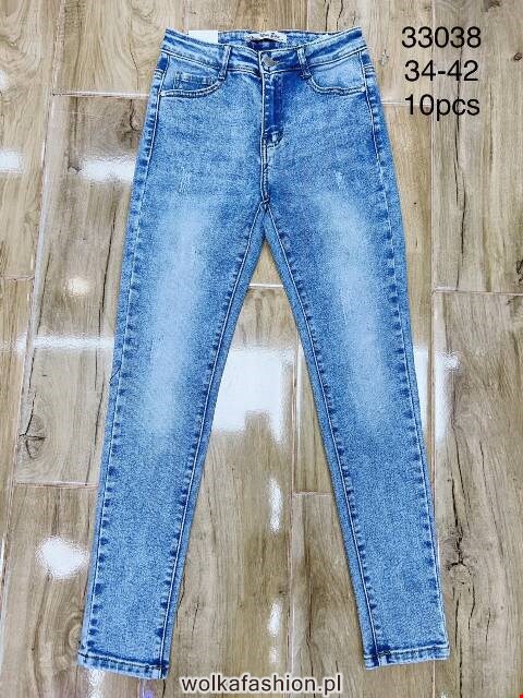 Jeansy damskie 33038 1 kolor 34-42