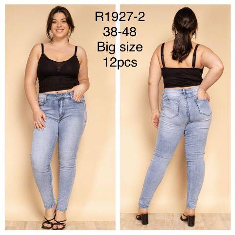 Jeansy damskie R1927-2 1 kolor 38-48 1