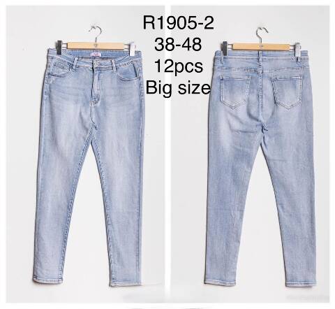 Jeansy damskie R1905-2 1 kolor 38-48 1
