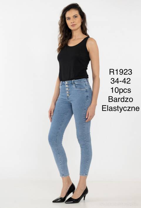 Jeansy damskie R1923 1 kolor 34-42
