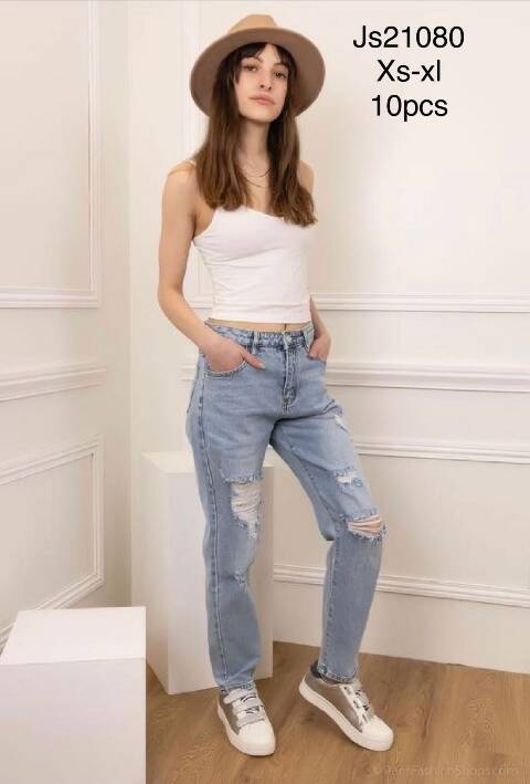 Jeansy damskie JS21080 1 Kolor XS-XL 1