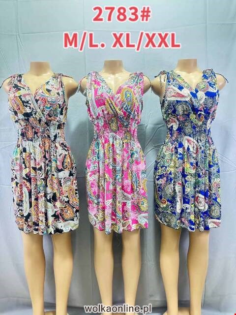 Sukienka  damskie 2783 Mix kolor M-2XL