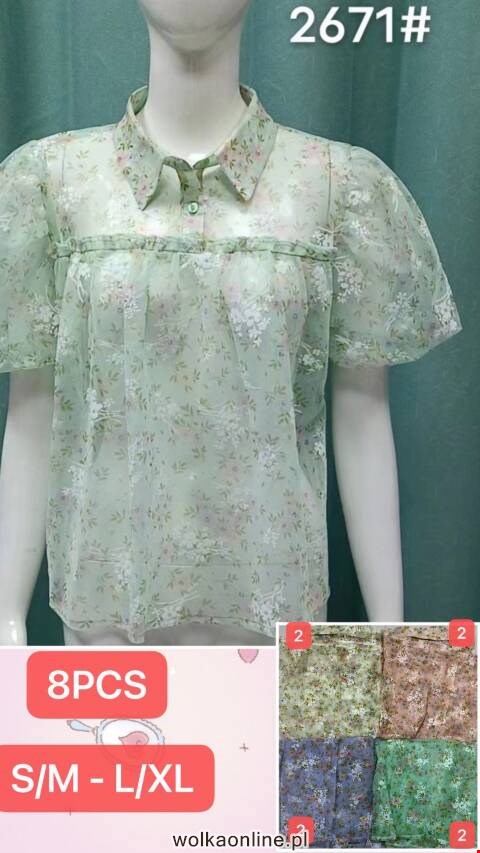Bluzka damskie 2671 Mix kolor S/M-L/XL