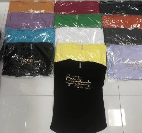 Bluzka damskie 3338 Mix kolor M-XL