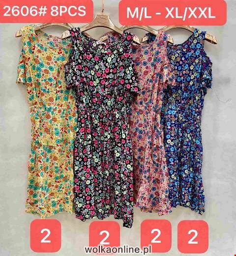 Sukienka damskie 2606 Mix kolor M/L-XL/2XL