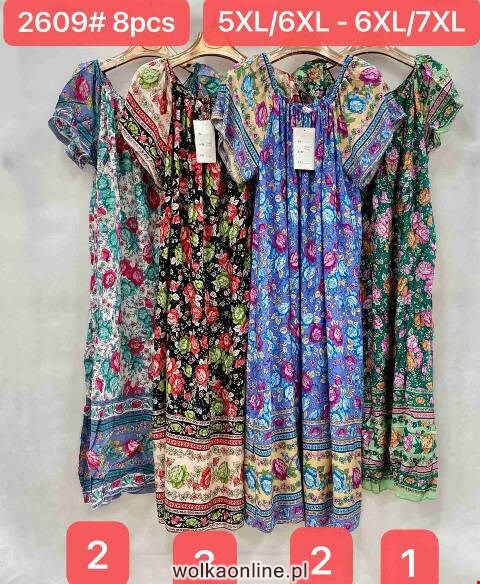 Sukienka damskie 2609 Mix kolor M/L-XL/2XL