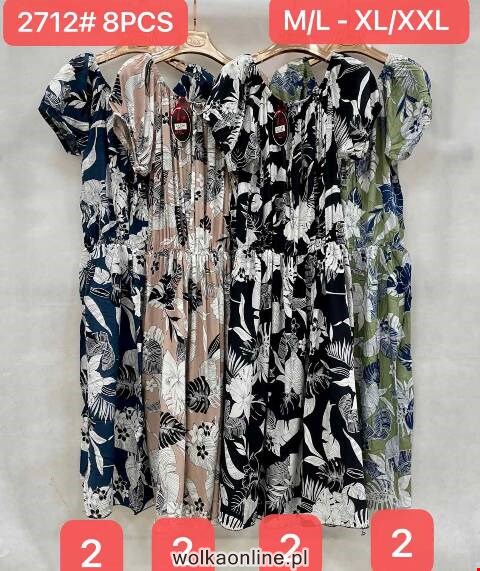 Sukienka damskie 2712 Mix kolor M/L-XL/2XL