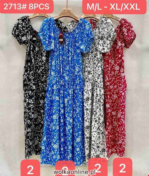 Sukienka damskie 2713 Mix kolor M/L-XL/2XL