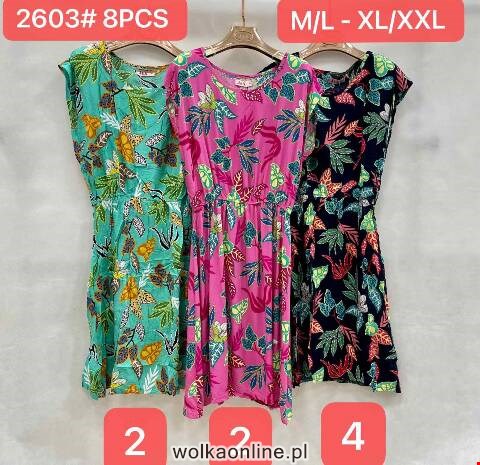 Sukienka damskie 2603 Mix kolor M/L-XL/2XL
