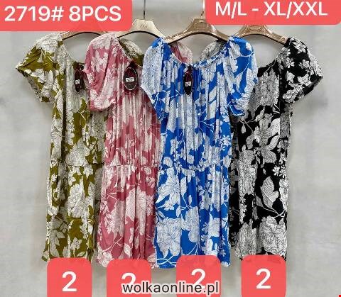 Sukienka damskie 2719 Mix kolor M/L-XL/2XL