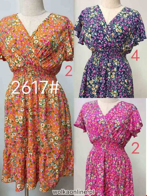Sukienka damskie 2617 Mix kolor M/L-XL/2XL