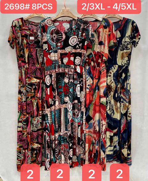 Sukienka damskie 2698 Mix kolor 2XL-5XL 1