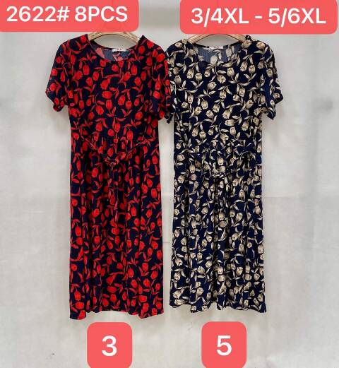 Sukienka damskie 2622 Mix kolor 3XL-6XL 1