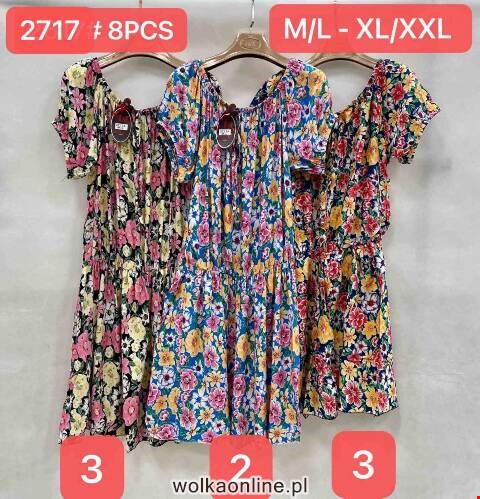 Sukienka damskie 2717 Mix kolor M-2XL
