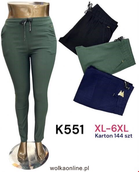 Spodnie damskie K551 Mix kolor XL-6XL