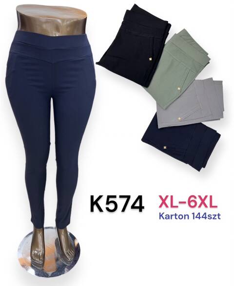 Spodnie damskie K574 Mix kolor XL-6XL 1