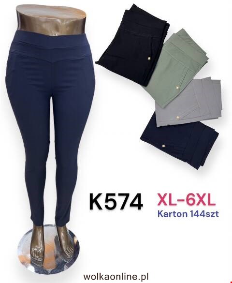Spodnie damskie K574 Mix kolor XL-6XL