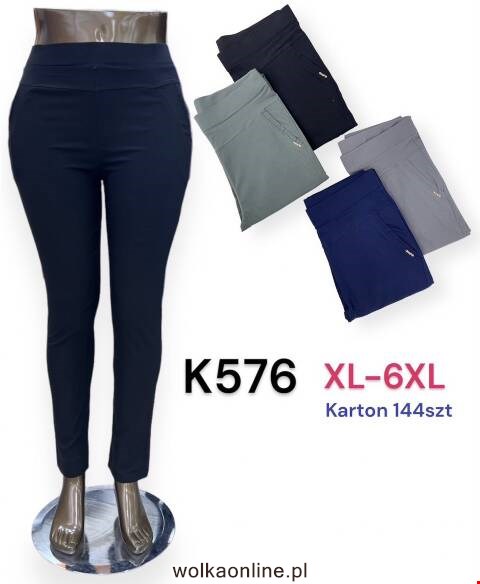 Spodnie damskie K576 Mix kolor XL-6XL