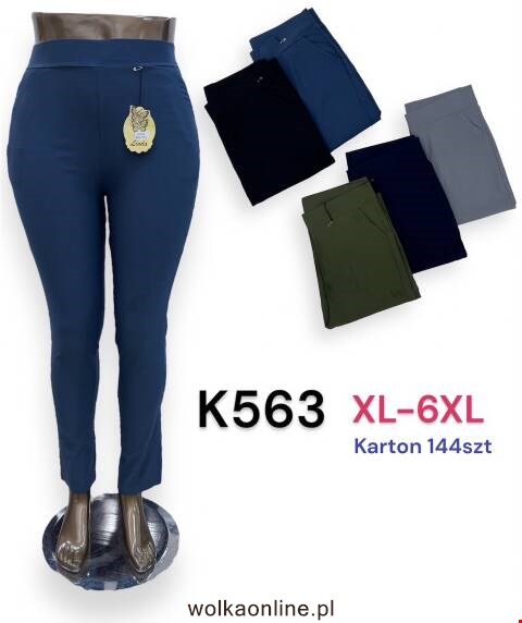 Spodnie damskie K563 Mix kolor XL-6XL