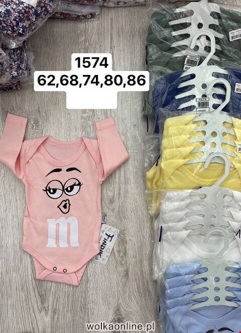 Body niemowlęce 1574 1 kolor 62-86 (Towar Tureckie) 