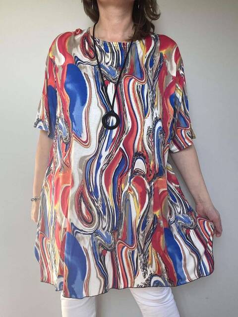 Tunika damskie 5285 Mix kolor Standard (Towar Polskie)