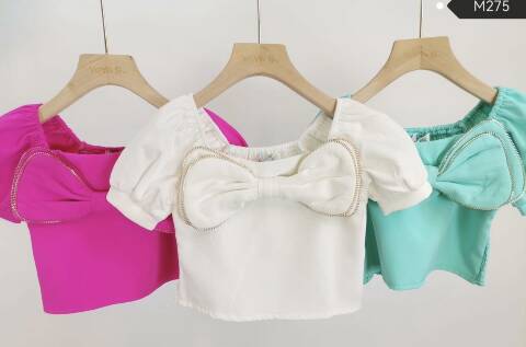 Bluzki dziewczęce 5374 Mix kolor 4-14 1