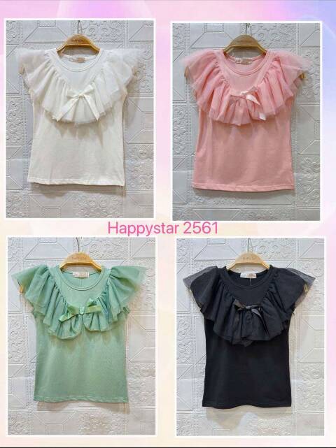 Bluzki dziewczęce 2561 Mix kolor 4-14