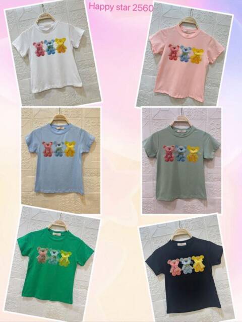 Bluzki dziewczęce 2560 Mix kolor 4-14 1