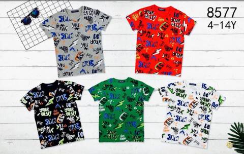 Bluzki chłopięce 8577 Mix kolor 4-14 1