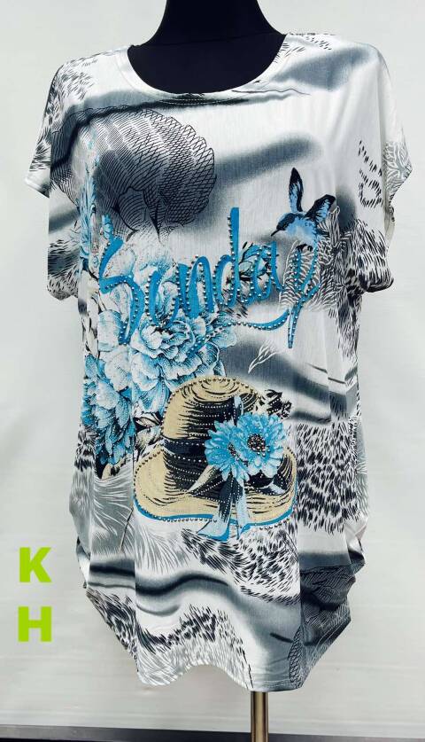 Bluzka damskie 5737 Mix kolor L-4XL (towar china) 1