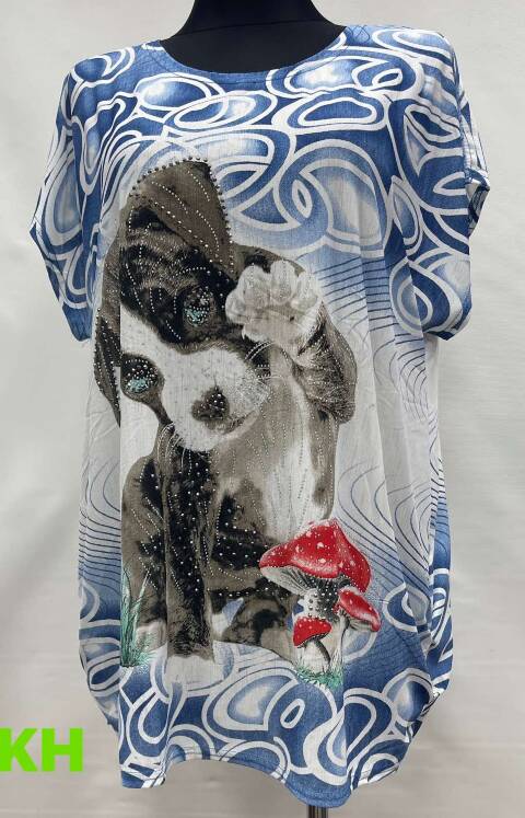 Bluzka damskie 5740 Mix kolor L-4XL (towar china)