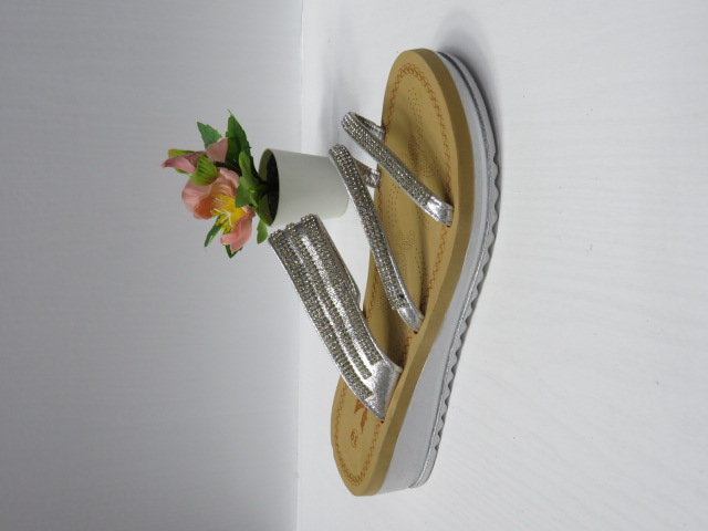 Klapki Damskie 07006 SILVER 36-41