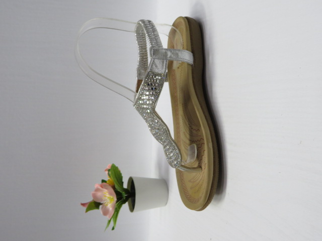 Sandały damskie 61323-5 SILVER 37-42 1